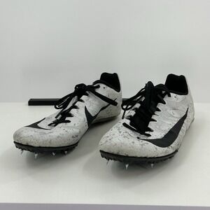 Nike Track & Field Spikes White Black Size 11 Sprint Running Shoes  Bag & Tool
